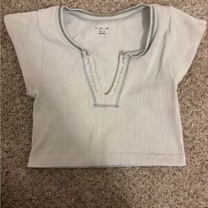 Urban Outfitters White  Out From Under Go For Gold Seamless Top